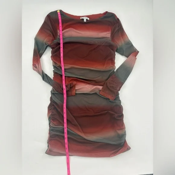 Pretty Garbage Mini Ruched Red Black Dress - Picture 7 of 8